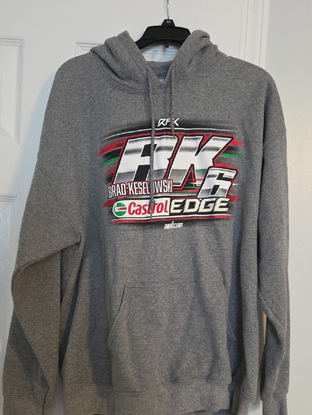 NASCAR Brad Keselowski Castrol Edge Gray Racing Hoodie